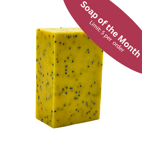 lemon & poppyseed soap from moon haven